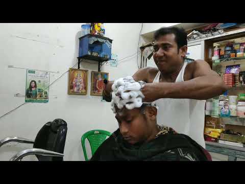 Powerful shampoo massage asmr by Asim barber | Head massage with neck cracking