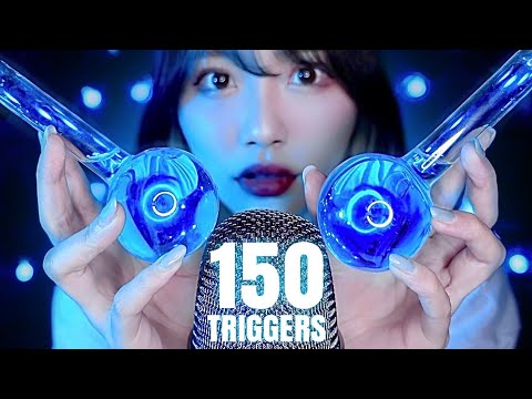 ASMR｜飽き性の人向け！10分で150種類の音😪【150＋Triggers】