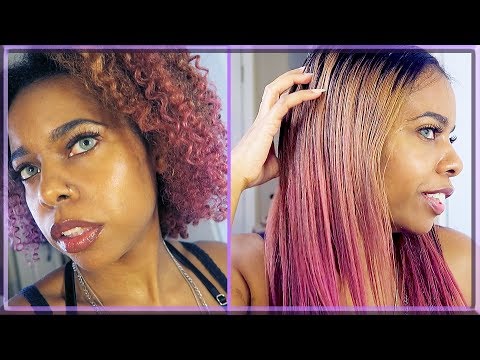 STRAIGHTENING MY DYED HAIR SILKY SMOOTH // LENGTH CHECK + Chit Chat