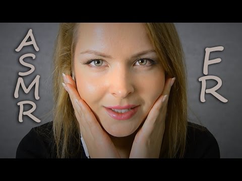 ASMR FRANÇAIS BRUSHING face ♡ massage whisper french ♡ asmr binaural