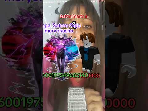 asmr gojo vs roblox  #shortsvideo