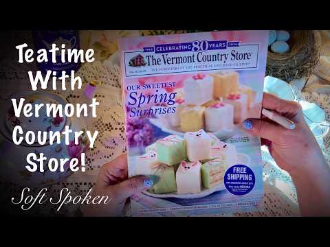 ASMR Teatime With Rebecca & Vermont Catalog! (Soft Spoken Version) Crinkly Page Turning~