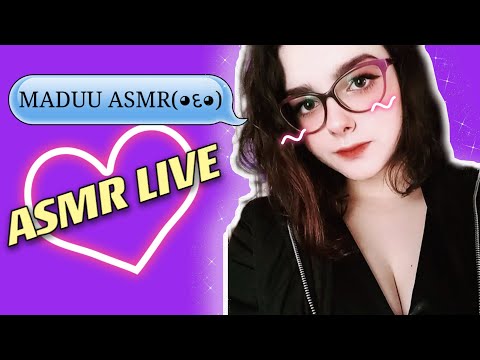 ASMR AO VIVO ❤️ VAMOS CONVERSAR (´∩｡• ᵕ •｡∩`) * ÁUDIO BAIXO *