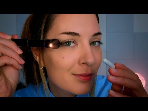 ASMR | Realistic Binaural Ear Exam & Ear Cleaning | Medical Roleplay | Soft Spoken