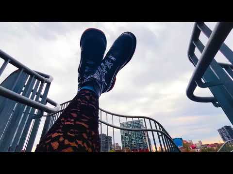 ASMR feet in Doc Martins relaxing traffic sounds