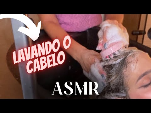 ASMR (aplicado) LAVAGEM SUPER RELAXANTE NA MINHA PRIMA