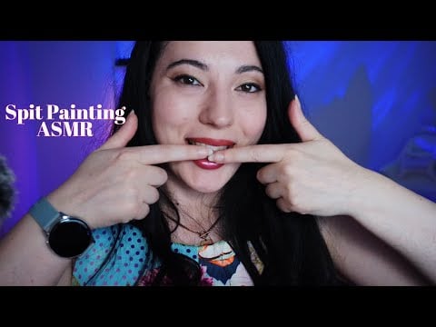 Spit Painting ASMR: Ti trucco con la mia saliva 💄🎨