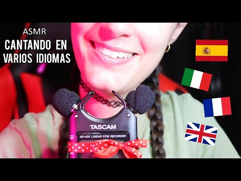 ASMR Cantando en VARIOS IDIOMAS para DORMIR.♥ [RELAJANTE!] |EL ASMR Español