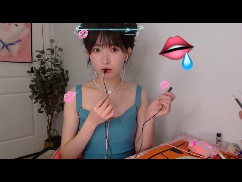 ASMR 把耳朵放進嘴巴啃咬 穿透大腦口腔音 跳跳糖 Mouth Sounds Through the Brain (poprocks )