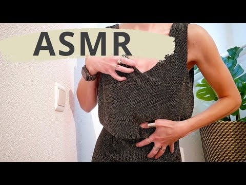 ASMR GLITTER DRESS & VINTAGE VEIL HAT SCRATCHING | COZY SLEEP AID | NO TALKING |  DEEP SLEEP 😴🖤🎩