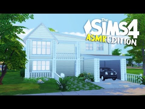 ASMR | The Sims 4 House Build / Whisper - Layered Sounds - Gloves & Tapping (Swedish)