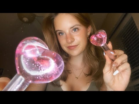 ASMR Sweet Girlfriend Pampers You To Sleep 💗 (wlw) [hair sounds, lotion sounds, personal attention]