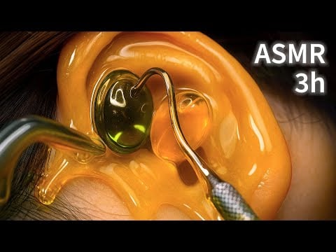 【ASMR】⚠️99.9％ハマる🎧️8種の没入型耳マッサージ (3時間, No Talking)