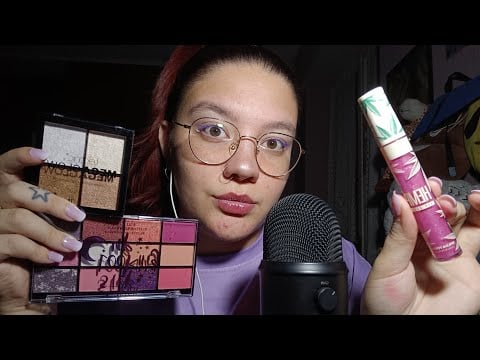 PRIMOR HAUL MAKE UP & SKINCARE LOW COST (Tapping, Lipgloss, Mouth Sounds) 😴💜 | ASMR ITA