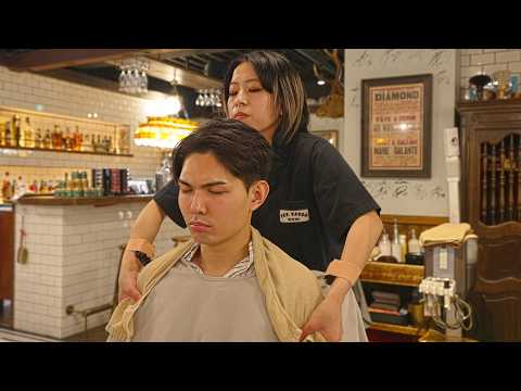 💈(ASMR) She Turned a Haircut Into Therapy – Full Service by Japanese Female Barber