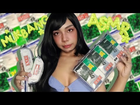 ASMR MUKBANG ALGA MARINHA, COMIDA COREANA, *OS SONS MAIS CROCANTES* ALGA NORI TEMPERADA, EM 4K #ASMR