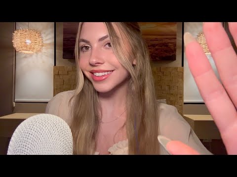ASMR 20 Minutes Of Personal Attention (up close whispers, skincare, invisible clips, hair play)