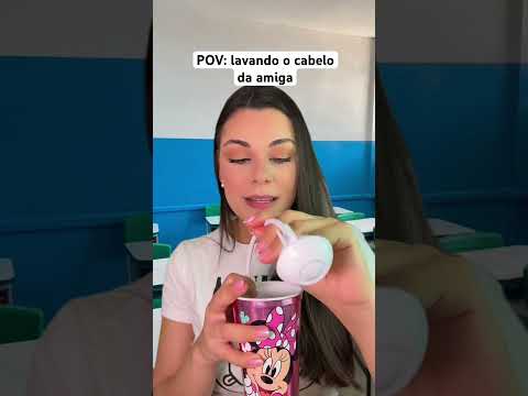 POV: lavando o cabelo da amiga #asmr #asmrbrasil #shorts