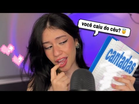 FLERTANDO EM ASMR (cantadas MUITO ruins KKKKK)