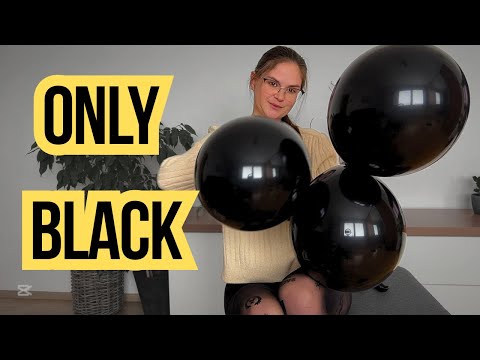 Blowing ONLY Black Balloons 🖤 ASMR | Slow & Intense Inflation Sounds
