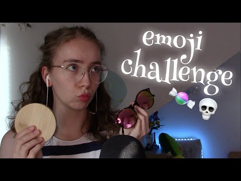 ASMR Tingly Emoji Challenge 🕯 SO many different triggers (tapping, light triggers, a skull, ...)