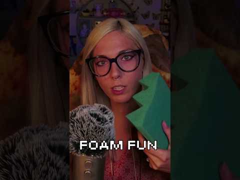 Foam Fun #asmr #relaxing #twitch #asmrsounds #tingles #youtubeshorts #relaxation #shorts