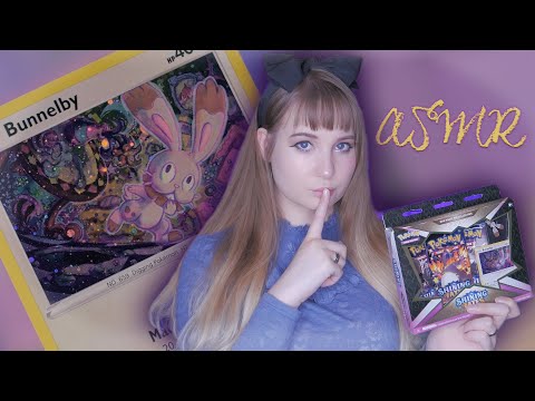 Pokemon TCG Mad Party Pin Collection Card Opening ~ ASMR [whisper] [intentional] [crinkling]