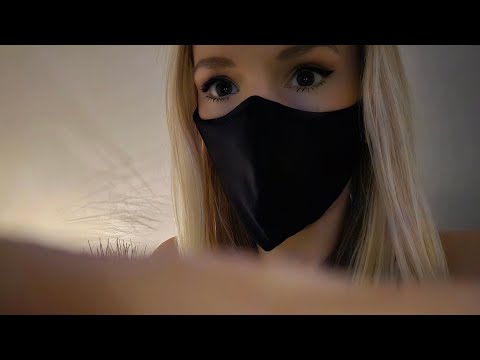 ASMR "SHHHH...Be quiet!" Face touching | mouth covering | close whispering