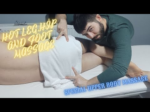 ASMR LEG,HİP AND FOOT MASSAGE RELAXİNG #asmr  #massage #footmassage #legmassage