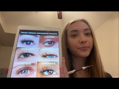 asmr eyelash extension appointment ✨