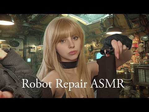 Robot Repair ASMR | Rainy Workshop, Delicate Repairs & Mechanical Sounds