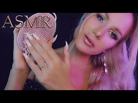 ASMR 💜 Softest Ear Massage for Deep Sleep (Fluffy sounds, Inaudible Whispering,Breathing,Ear to Ear)