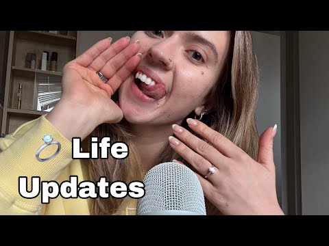 ASMR| Whispered Rambles BIG Life Update, & Some Mouth Sounds|