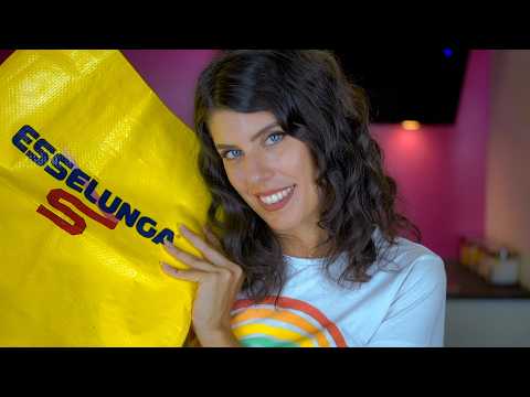 ASMR 🍑 SVUOTA la SPESA ESTIVO • ESSELUNGA (Whispering)