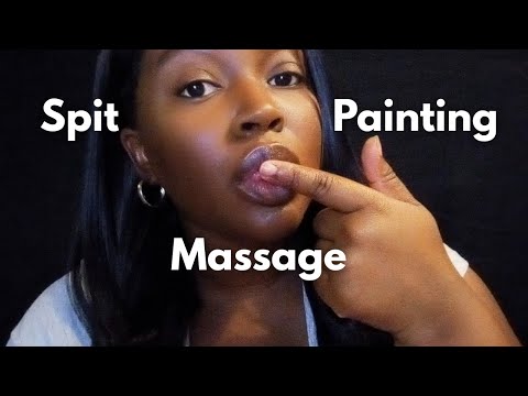 ASMR | Spit Painting Massage (Layered with LOTION sounds)