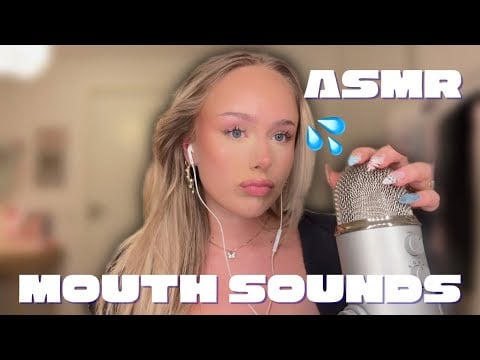 ASMR mouth sounds 💦💦 & rambling
