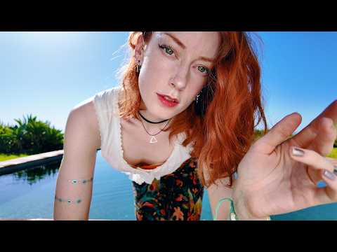 💙☀️ Poolside Personal Attention ASMR 🐝🌵 Go Back To Sleep - Laying Down POV 4K