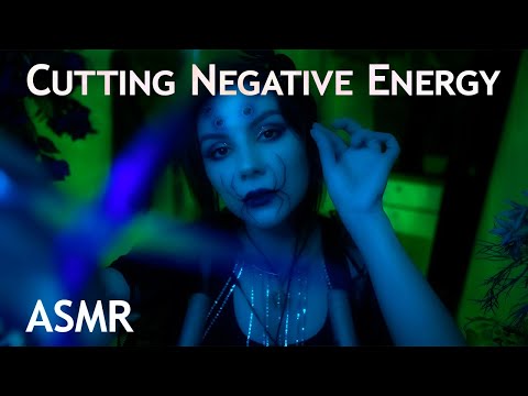 ASMR Cutting Negative Energy 💎 No Talking, Tongue Clicking, Scissors Sounds