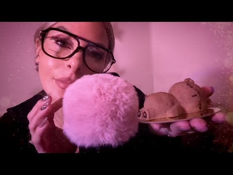 ASMR Clicky Whisper Eating Viral BEAR Pastries Over Explaining & Tracing  Part 2