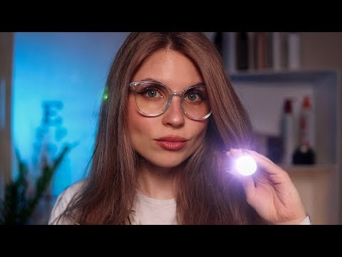 ASMR Comprehensive Eye Exam, Vision Tests, Color Blindness Check, Light Tests