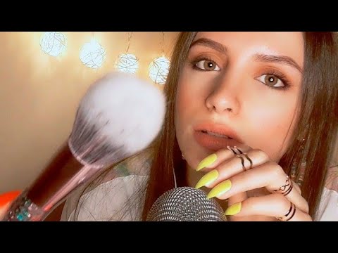 ASMR Mic & Lens Brushing (Stippling) Hand Movements