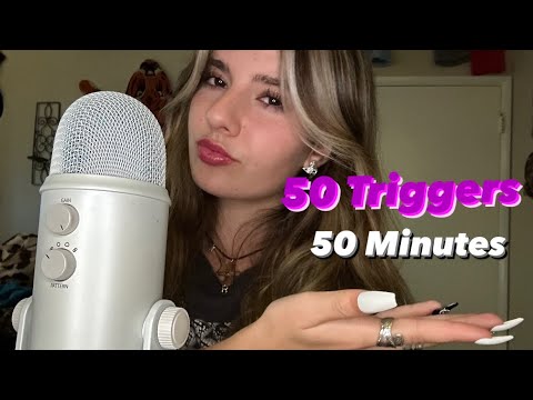 [ASMR] 50 TRIGGERS IN 50 MINUTES