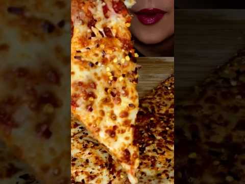 Little Caesar’s stuffed crust pizza! #asmr #shorts #pizza #cheese