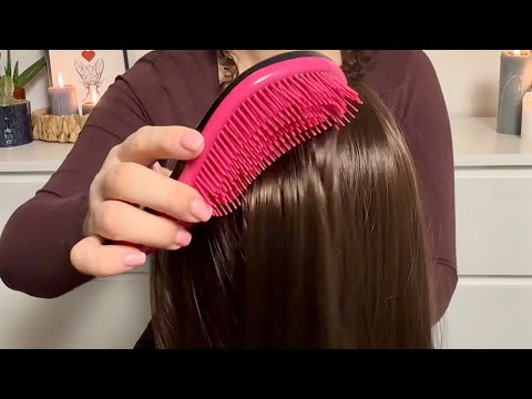 ASMR Scalp Brushing & Hair Detangling ✨ Tingly Sounds for Sleep (No Talking)