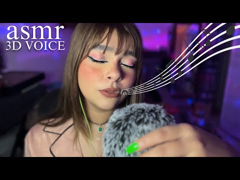 Vas a sentir que estoy CANTANDO dentro de tu cabeza 🎤💫 (ASMR 3D)