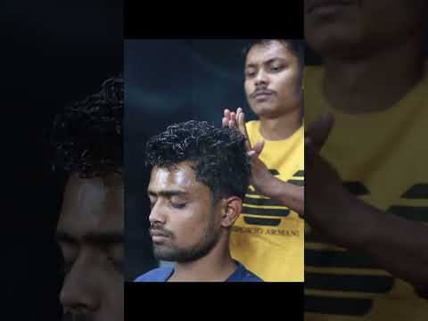Heavy Oil Sculp Scratching ASMR With Comb | Neck Cracking Head Massage #shorts