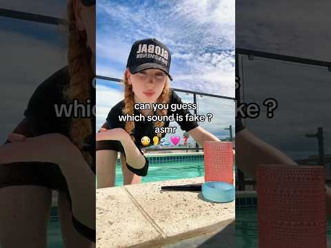 Real or fake ASMR guess which sound is fake #RealOrFakeASMR #Guess #ASMR #PoolASMR