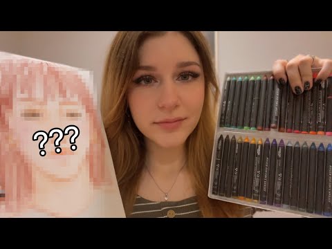 ASMR drawing your portrait! 🎨👩🏻‍🎨 softspoken