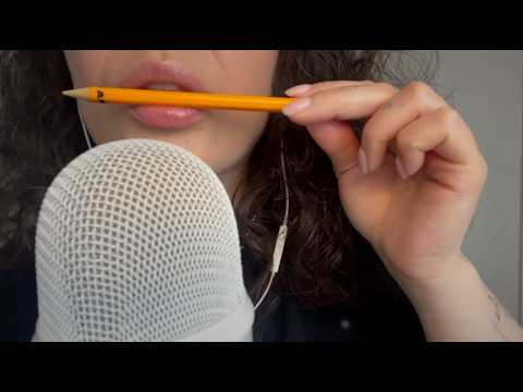 ASMR Intense Mouth Sounds & Pencil Nibbling ✏️