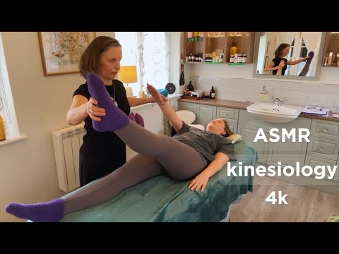 ASMR Kinesiology Kore Therapy for Endometriosis and a Broken Back! Unintentional ASMR Real Person